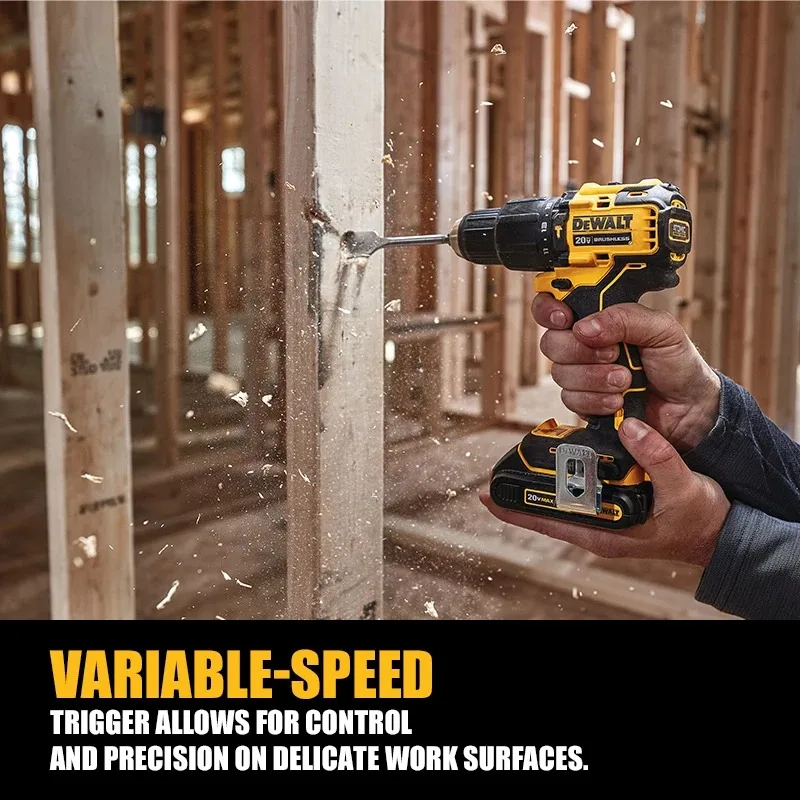 Imagem -06 - Dewalt-brushless Furadeira sem Fio Dcd709 Impact Driver Chave de Fenda Elétrica Compacta Ferramentas Elétricas 65nm 20v Lithium 2
