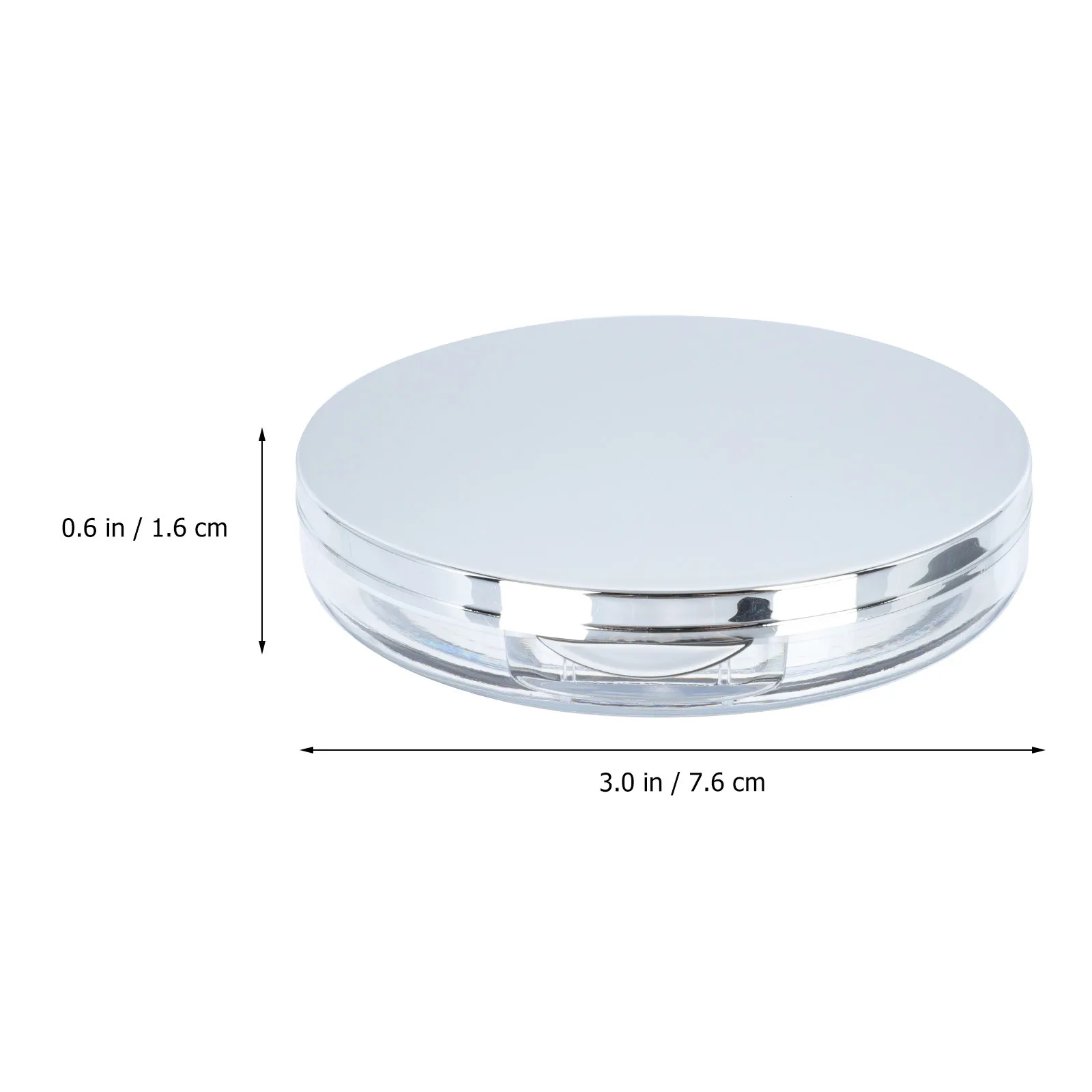 

2Pcs Loose Powder Box Flip-Type Portable Empty Powder Case Travel Makeup Storage Compact Design Leak-Proof