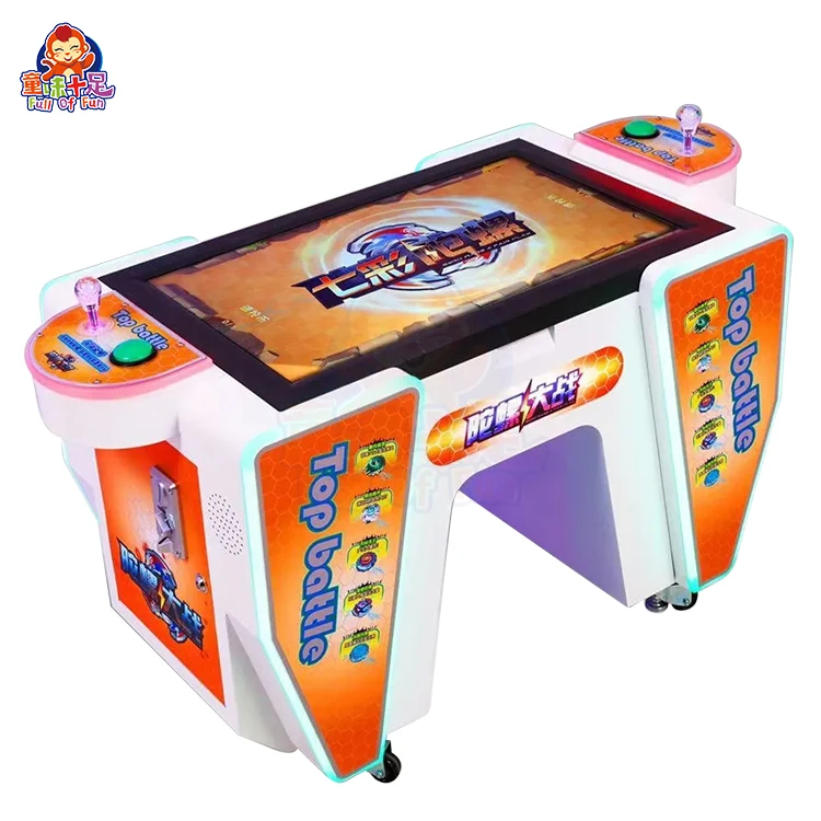 Hot Selling Interaction Arcade Video Game Table Arcade Spinning Top  Game Machine for Coin Games Machine
