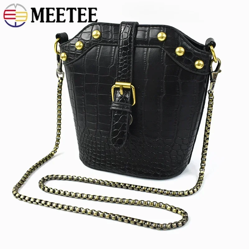 120Cm Meetee 1/2/3/5 Stuks Ketting Schouderband Tas Metalen Gesp Handtas Kettingen Haak Hardware Zijclip Gespen Accessoires