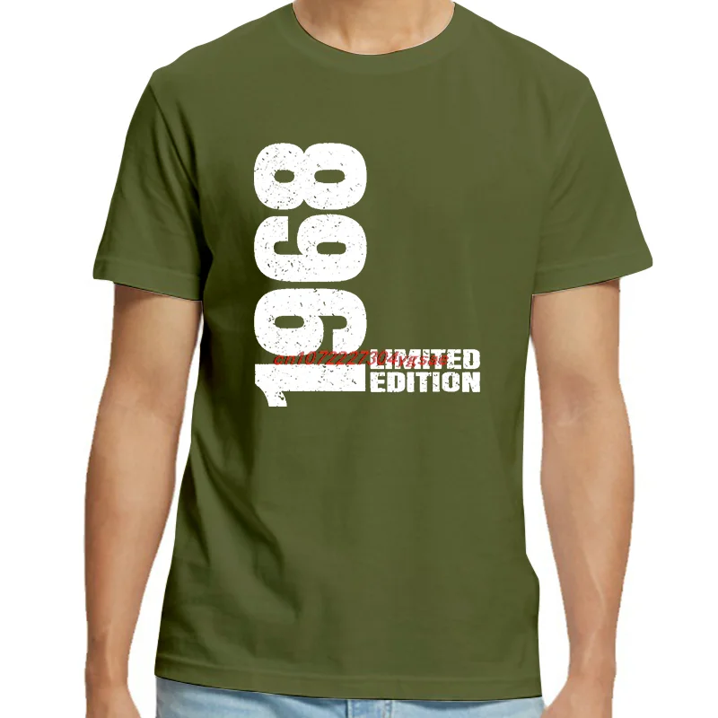 

Винтажные футболки с подарками на день рождения 1968, летние футболки, модные хлопковые новые рубашки и футболки, дышащая футболка унисекс с принтом