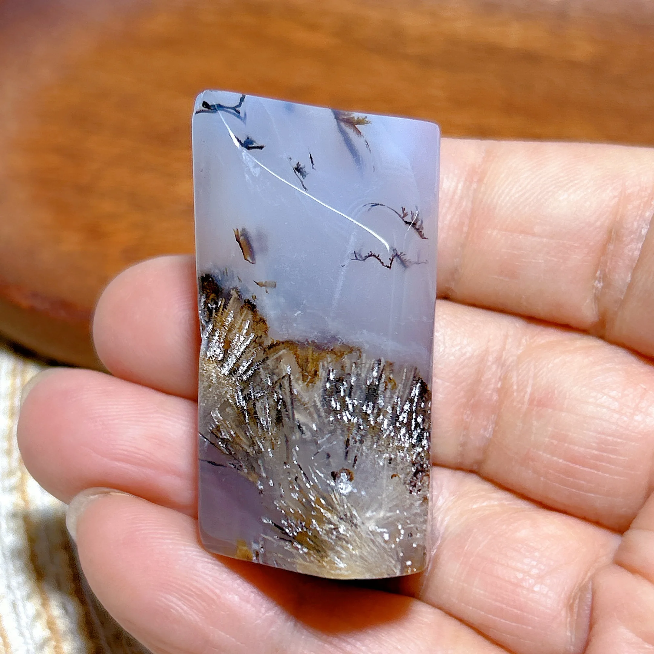 Natural Crystal Rutile With Agate Free Form polished Healing Stone High Quality Gemstone Home Decorations Mineral Energy Gift