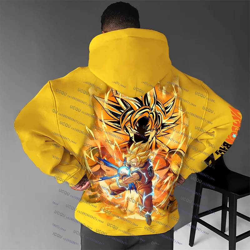 

2025 японского аниме Dragon Ball, специальное издание, повседневная дышащая толстовка большого размера с капюшоном, бандай, одежда для косплея для детей/взрослых