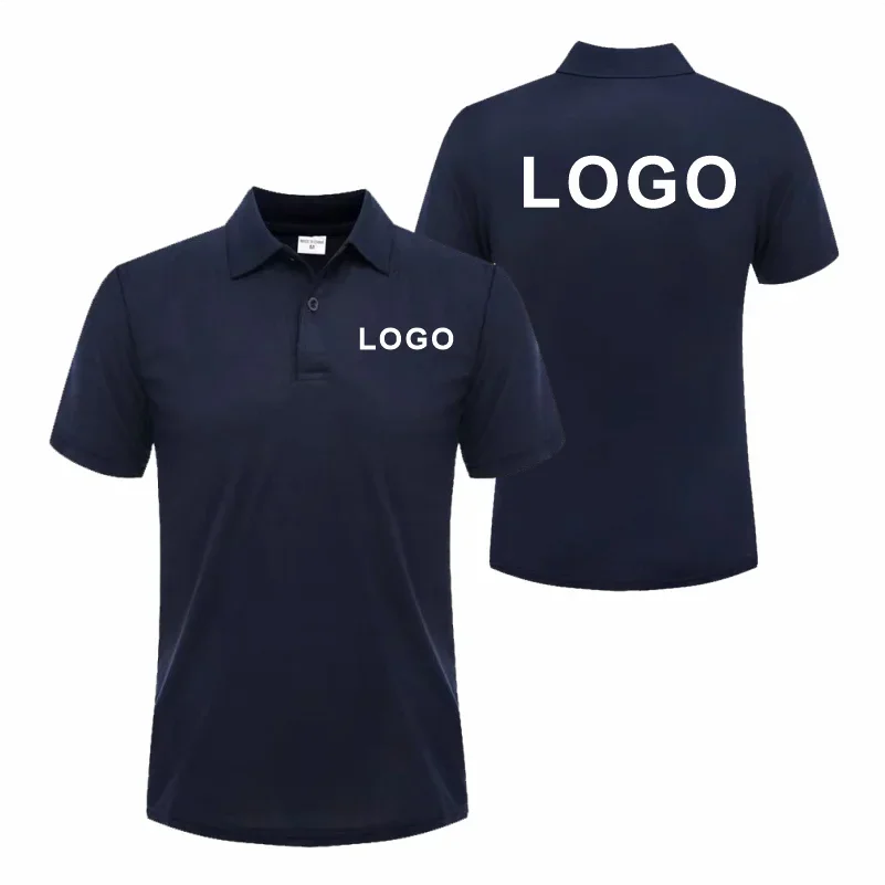 Custom Logo Polo Shirt Men Women Short Sleeve Golf Business Team Workwear Personalized Print Company Uniform Casual Polo Tops