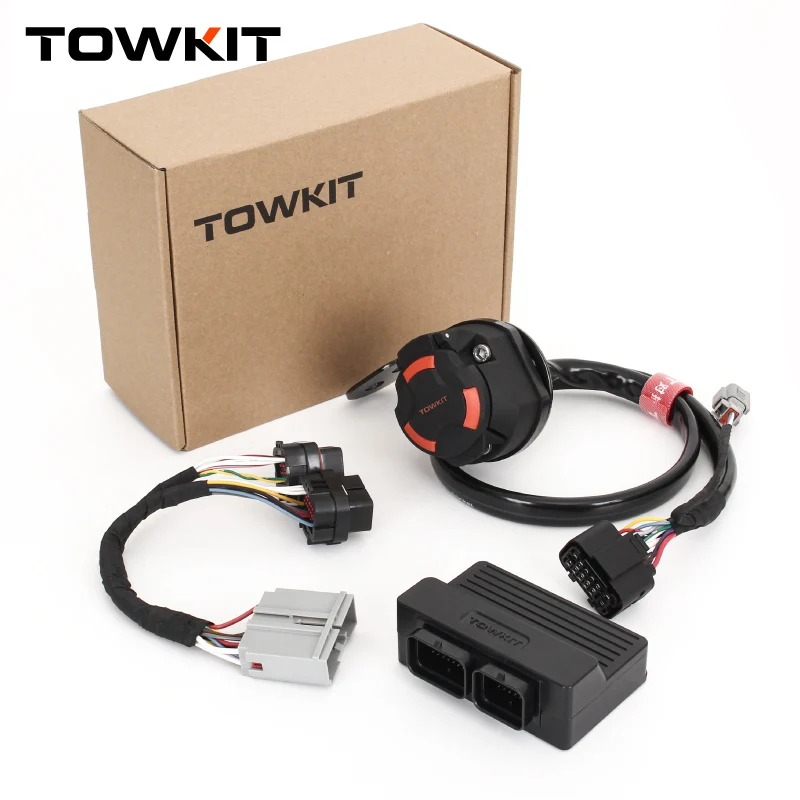 TOWKIT For Mengshi M817 trailer wiring harness Eur 13/7 pin trailer RV tail light signal Australia 12/7 pin trailer Plug Socket - view 3