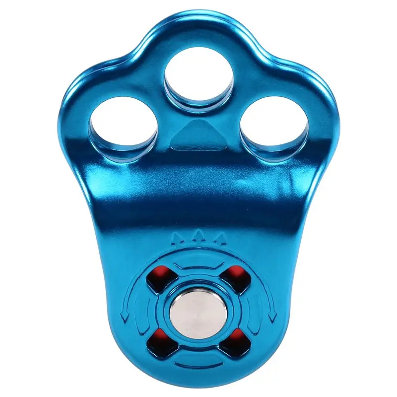 

ABYM Climbing Pulley, 30KN Three Holes Ball Bearing Single Pulley, Rock Climbing Pulley For 14Mm Rope Hauling Rock Climbing