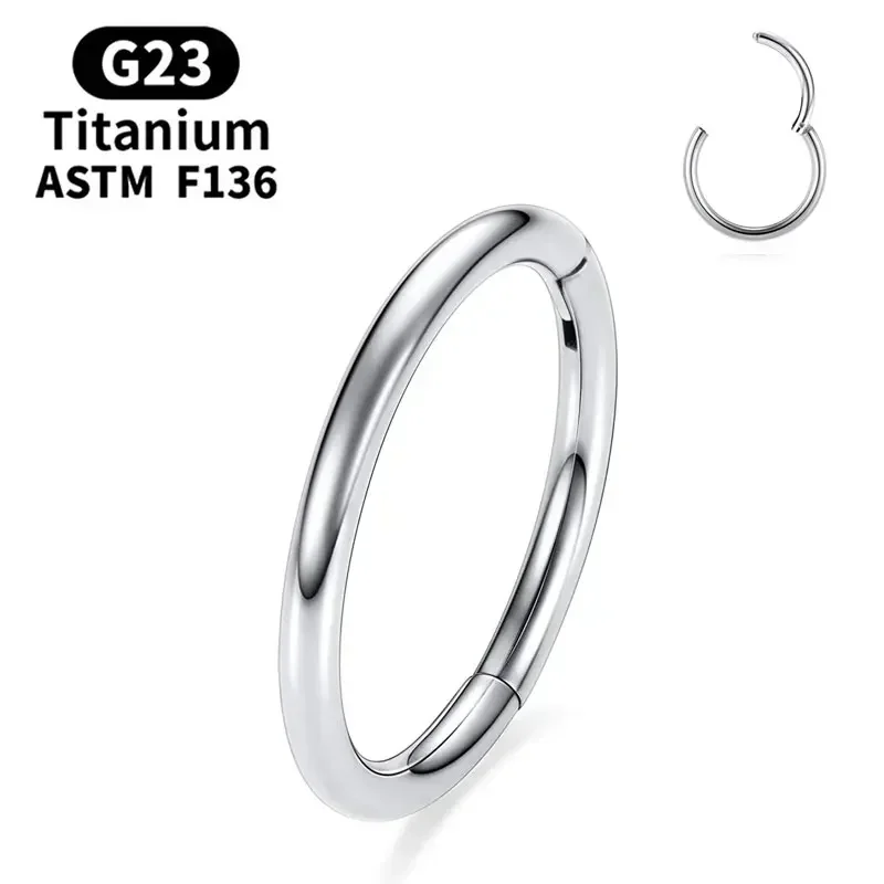 G23 Titan Nasenpiercing F136 Implantatqualität 14G 16G 18G 20G Clicker Diaphragma Tragus Piercing Sexy Körperschmuck Großhandel