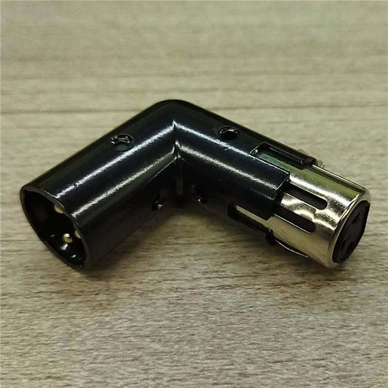 8Pcs 3Pin XLR Angle Adapter Adjustable Male To Female XLR 90 Degree Adapter 3-Pin Nickel Plating Connector For Audio