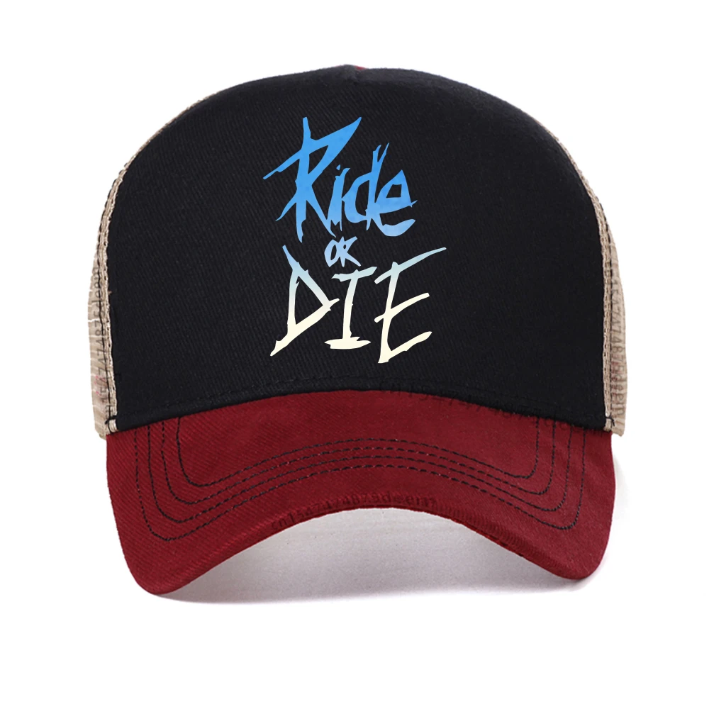 الرجال هوديي مع ركوب أو يموت إلكتروني طباعة الرسم قبعة بيسبول عرق عارضة الشوارع الهيب هوب قبعة الأزياء شبكة Snapback قبعات