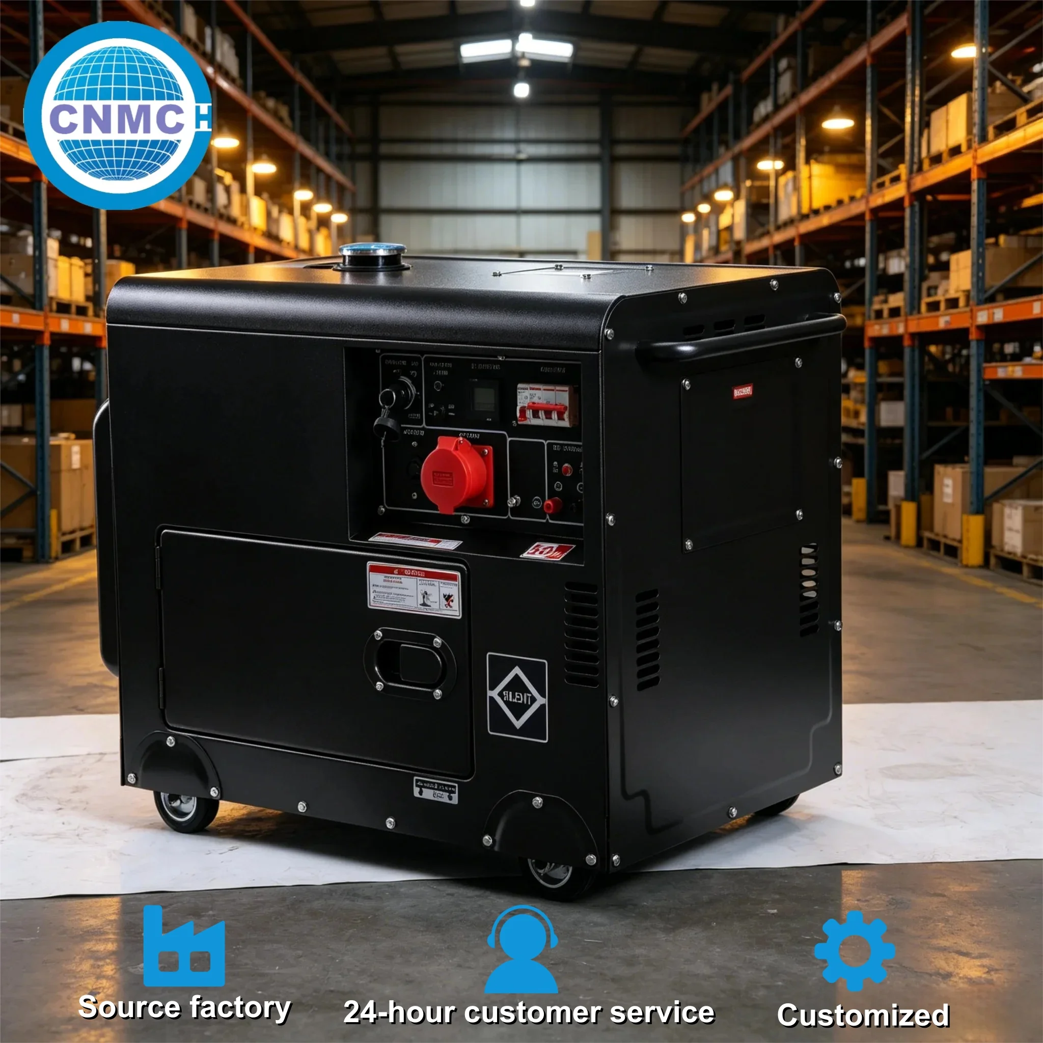 CNMC Diesel Generator 3KW 5KW 7.5KW 9KW 110V/220V/380V Electric Home Power Supply CE Certified 5KW Model Also Listed Separately