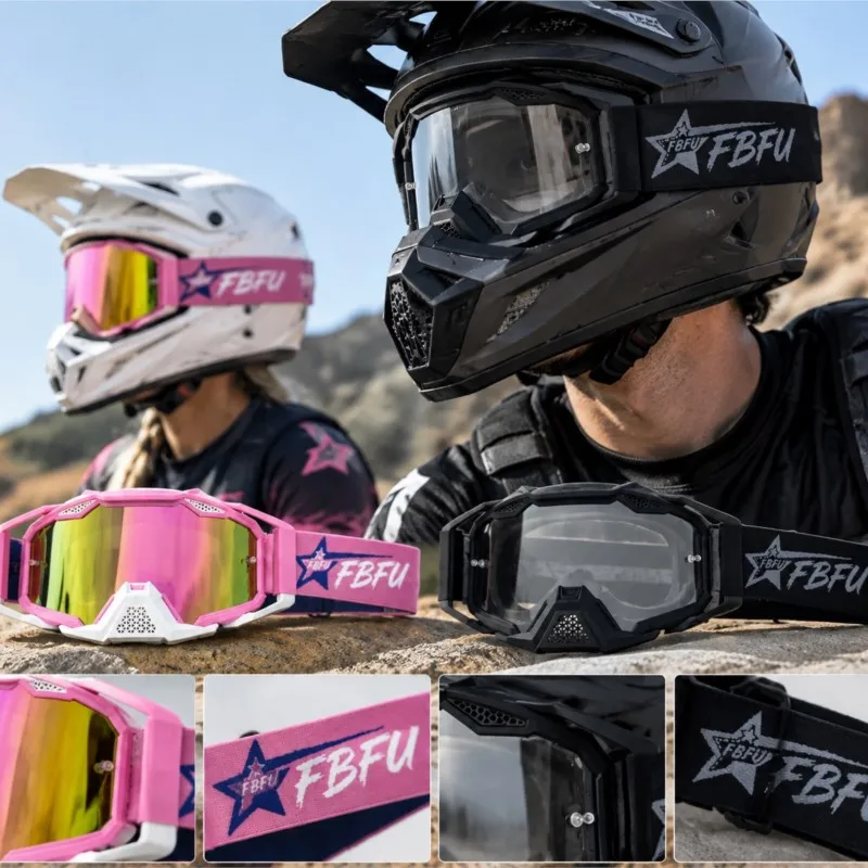 Multi-purpose Sports Goggles, Wind Resistant Dustproof Eyewear for Skiing, Motocross and Dirt Bike Riding