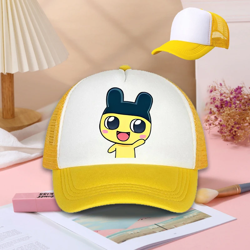 Симпатичная-бейсболка-с-сеткой-в-стиле-тамагочи-модная-кепка-с-мультяшным-принтом-для-семейного-досуга-изысканная-солнцезащитная-кепка-для-активного-отдыха-подарок