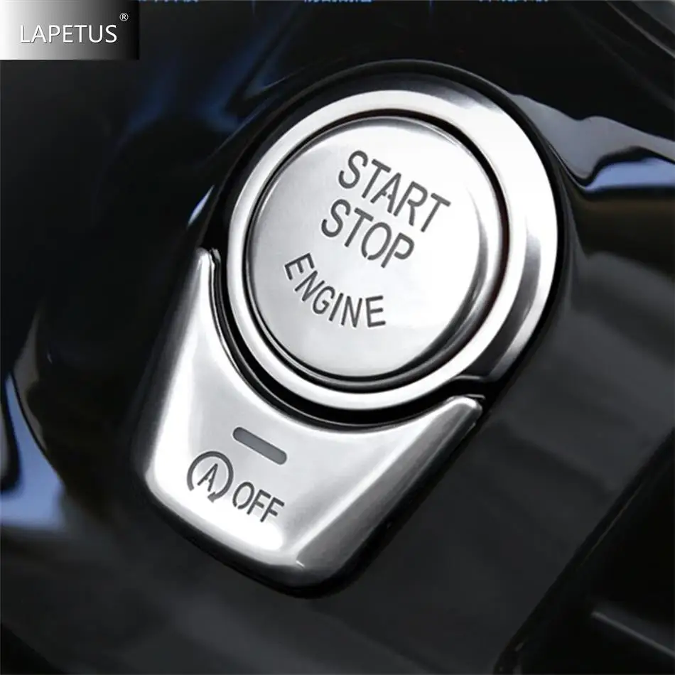

Car Accessories Engine Start Stop Push / Electrical Hand Brake P Button Park Cover Trim For BMW 5 Series G30 530I 2017 - 2023