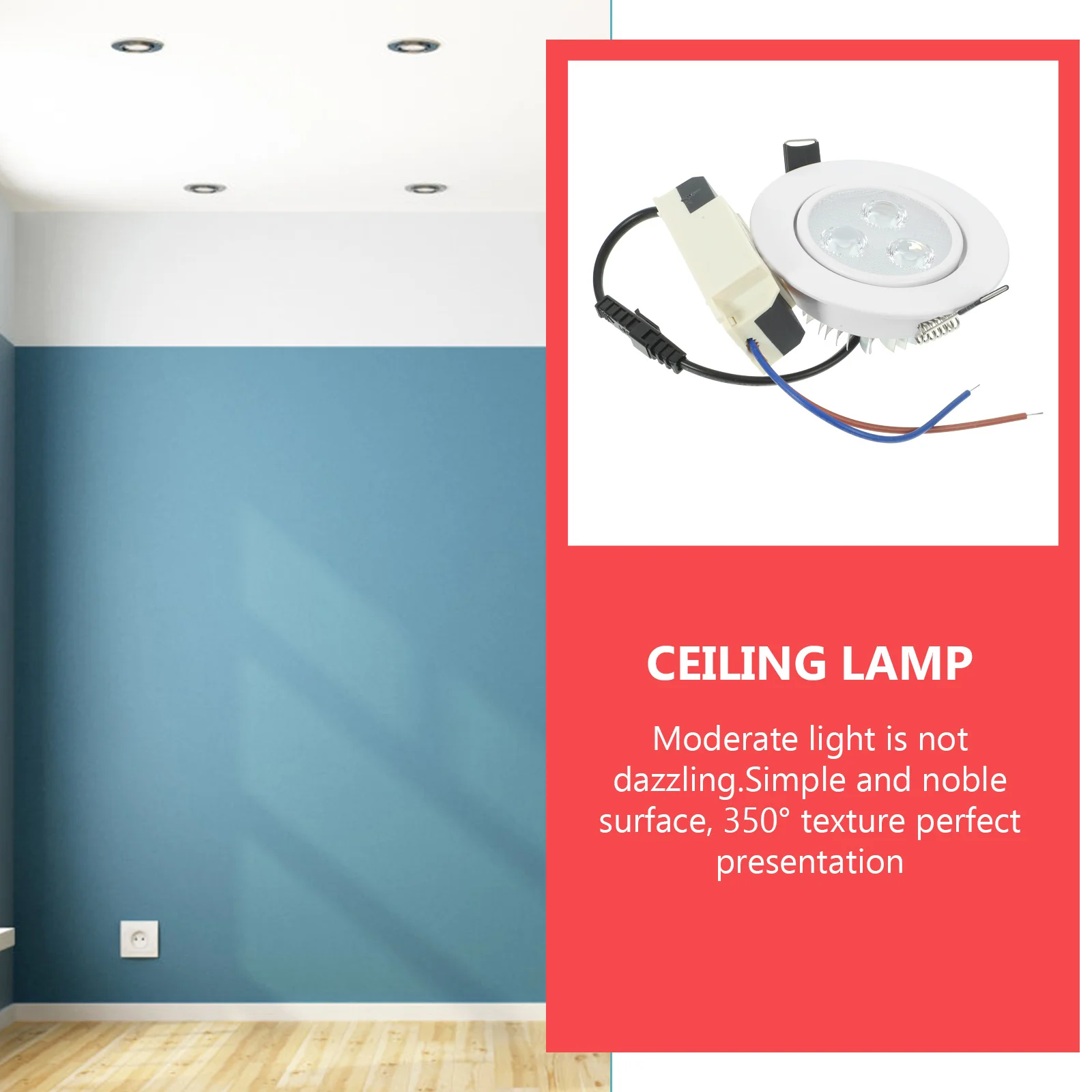 

6Pcs LED Recessed Downlight Ceiling Light White 3W Energy Saving Lighting Fixture for Home Office Exhibition LED Downlight