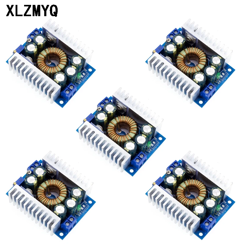 5pcs DC-DC High Power Low Ripple 12A Adjustable Step-down Module 95% Efficient Car Power Module Voltage Regulator for Car