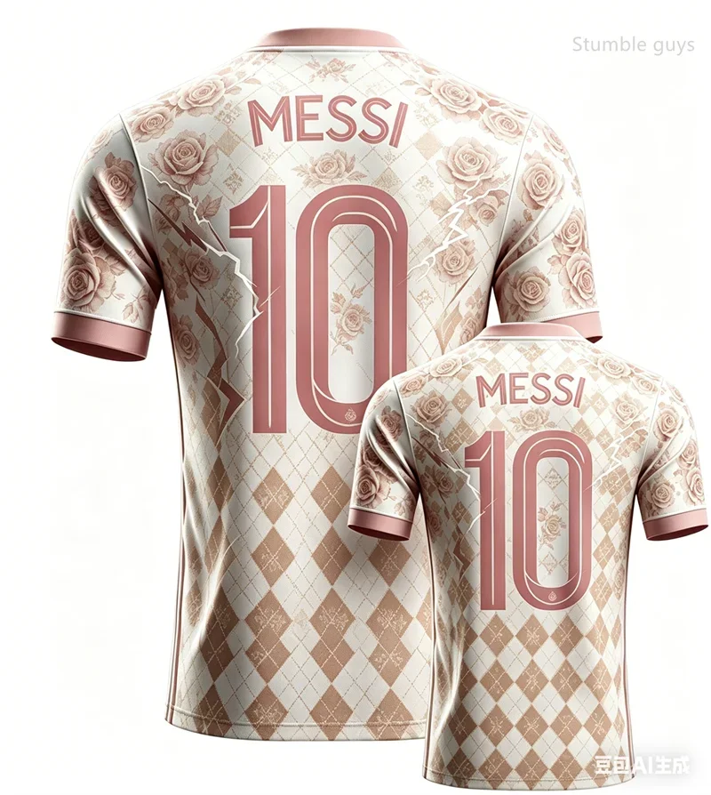 Herren Sommer Messi Nr.10 Fußball Kurzarm T-Shirt Trikot Übergroße Mode Streetwear Sportliche Alltags-Oberteile Kinderkleidung