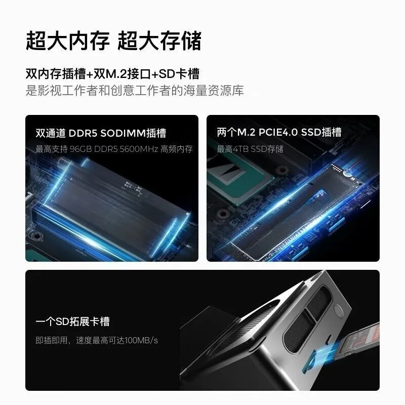 Ti Mini Host Core Ultra9-185H Smart Touch Screen Mini Host