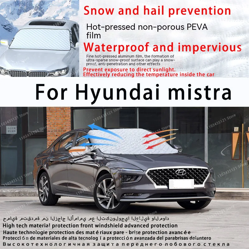 For Hyundai mistra the front windshield of a car is shielded from sunlight, snow, and hail  auto tools car accessories