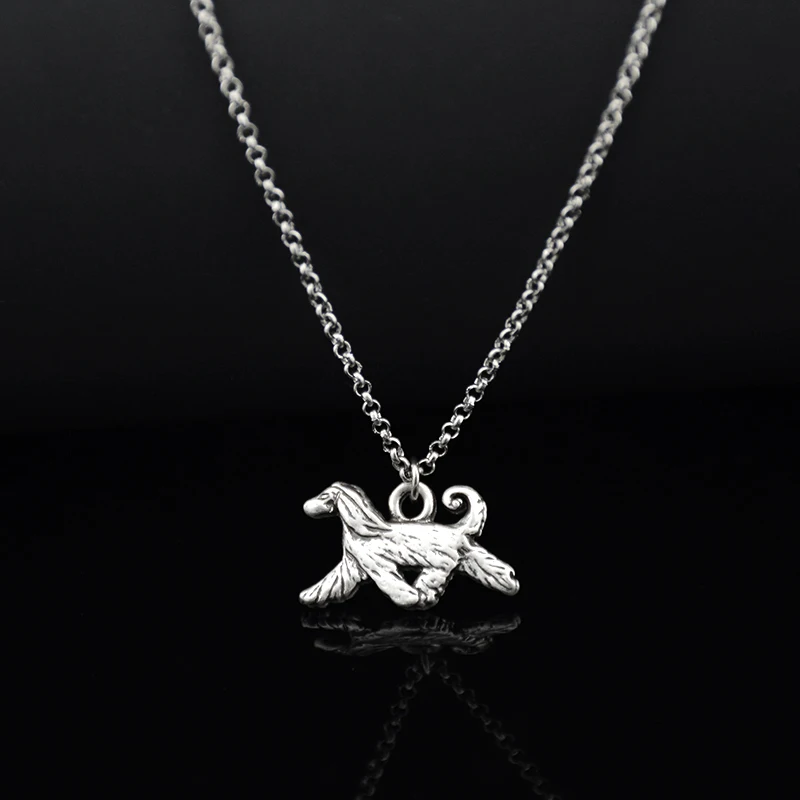 3 Style Vintage German Shepherd & Belgian Malinois & Cattle & Afghan Hound Dog Charm Pendant Necklace For Women Unique Jewellry