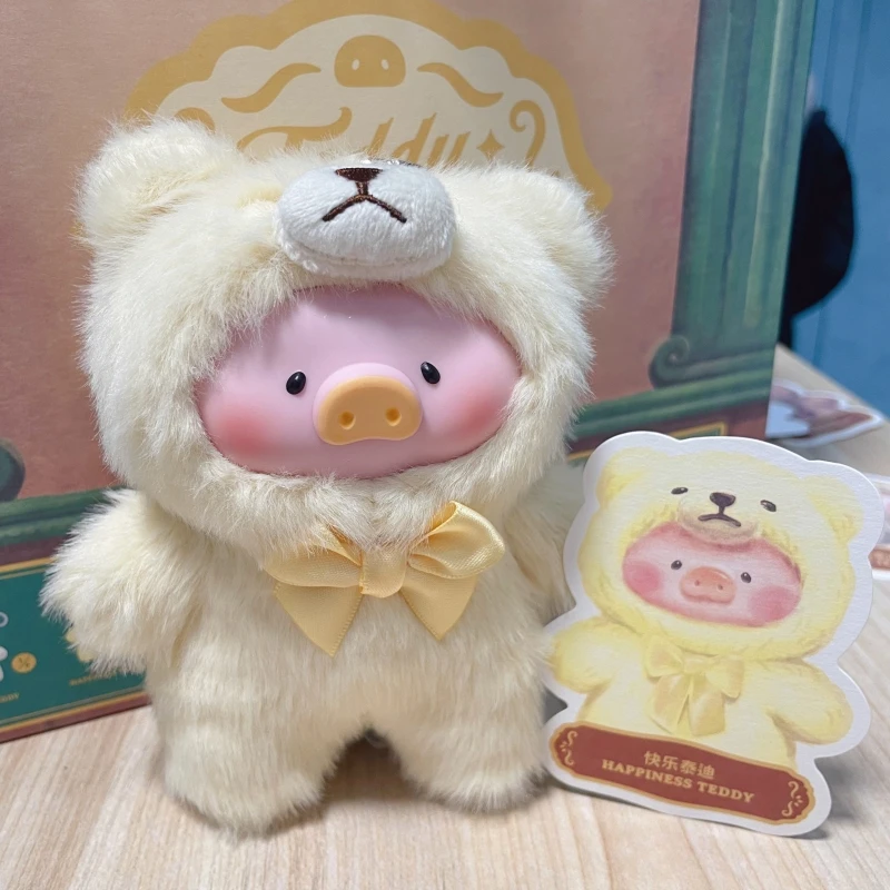 

Hot Toy Zero Eddy Lulu Pig Blind Box Canned Pig Retro Teddy Toy Vinyl Doll Pendant Doll School Bag Pendant Replica Birthday Gift