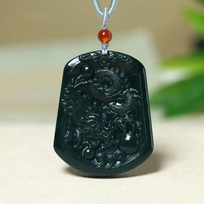 New Exquisite Sapphire Ethnic Wind Dragon Pendant