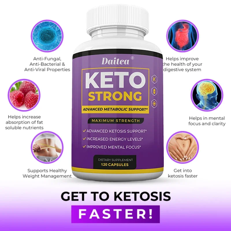 Keto BHB Capsules - Fat Burning and Weight Management Supplement for Men and Women, Appetite Suppressant, Metabolism, Energy