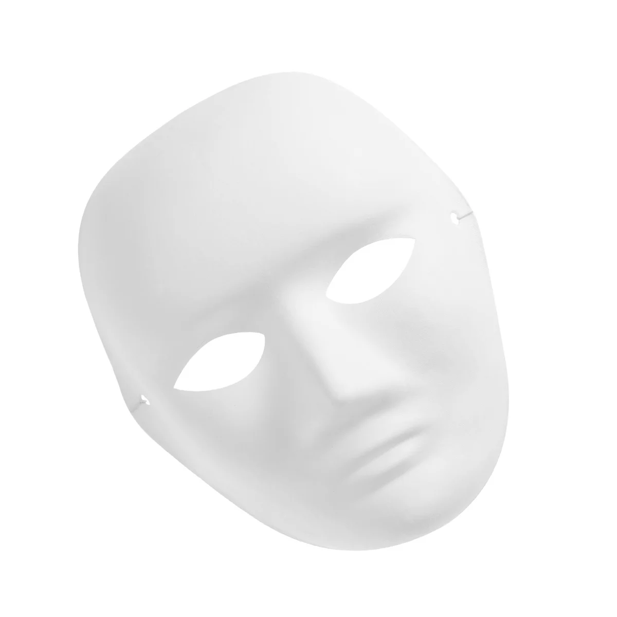 Men's Portrait Mask Painting Mask Full Face Costume Pulp Blank White Mask for DIY Paint diy mask blank mask