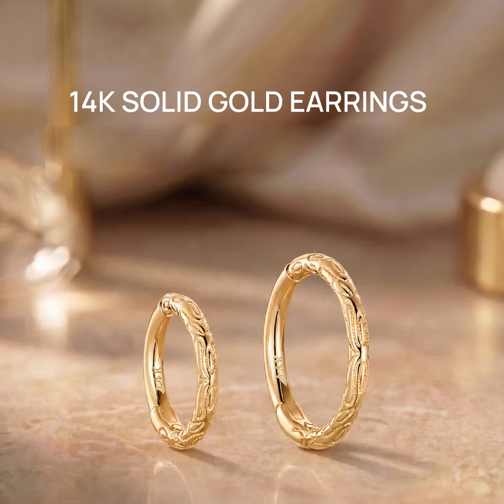Brinco de ouro maciço 14K CANN - Body Jewelry Earrings avaliação e preço