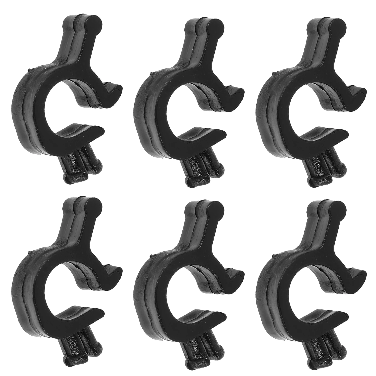 10 Pcs Miner Hat Buckle Hard Flashlight Mount Accessories Clip Headlamp Clips Hardhat for Cable Holder