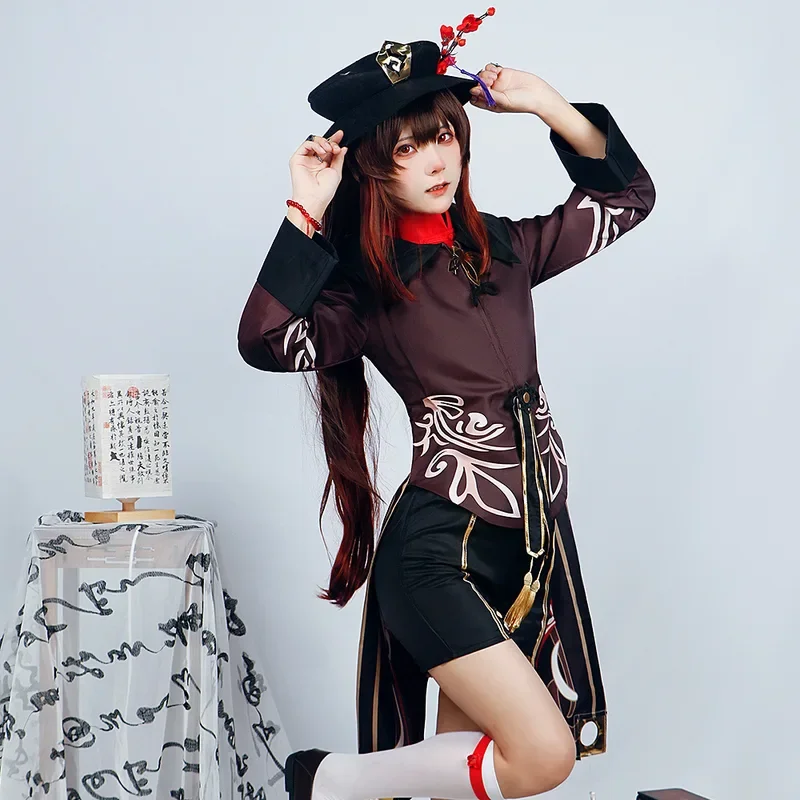 Genshin Impact Cosplay Women's Anime Game Animation Luoli's Death Hall Master Walnut Cos Suit Halloween Carnival Outfit