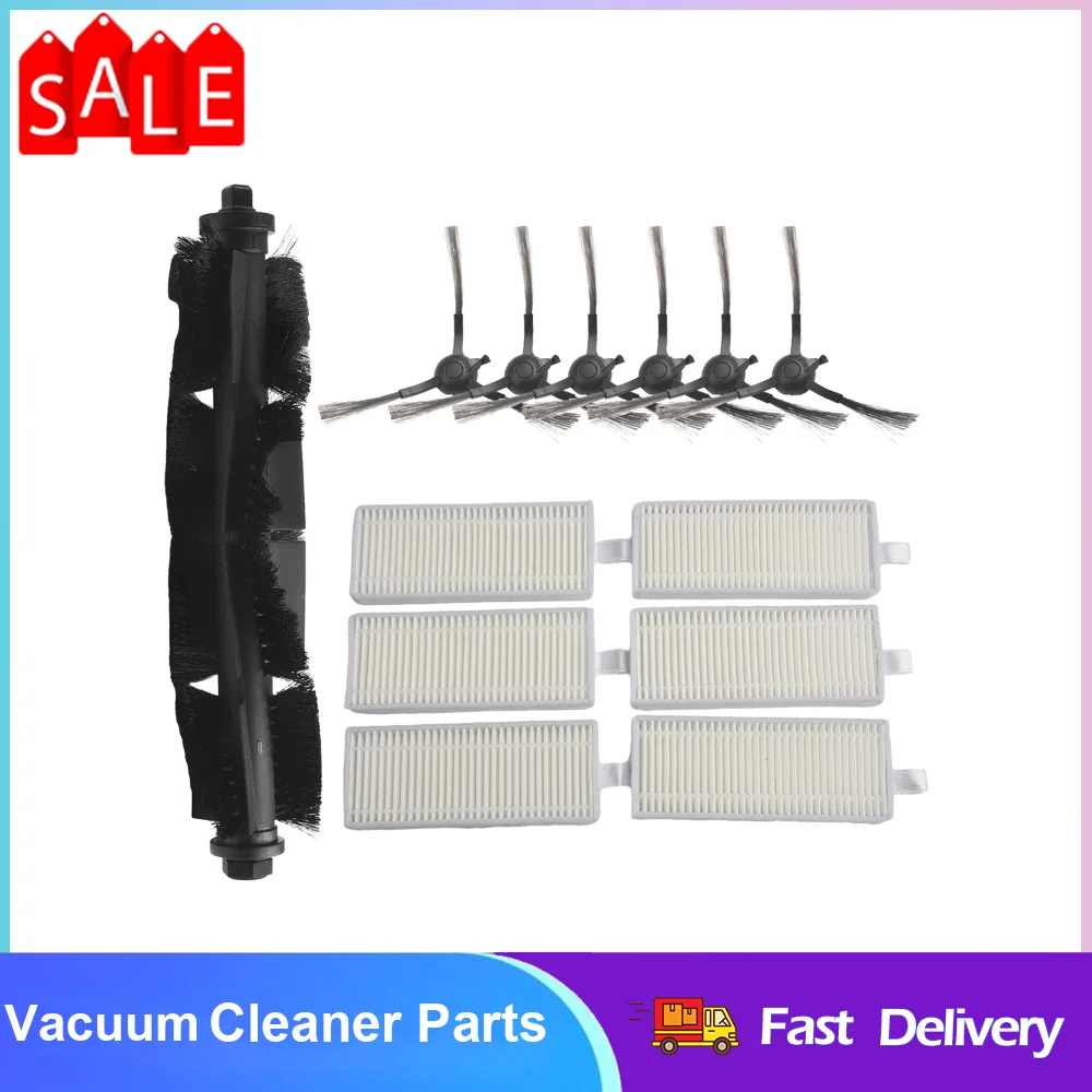 Roller Brush Side Brush Filter For Tapo RV30 Plus, RV30, RV10 Plus, RV10 Vacuum Cleaner Replacement Parts Accessories