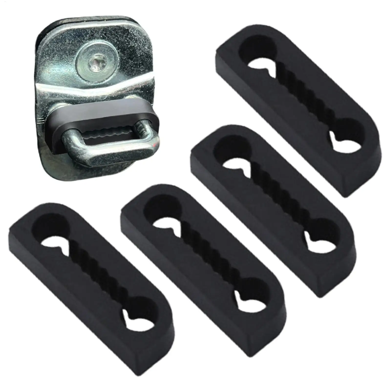 4Pieces Car Door Closing Shockproof Silicone Cushion Mute Shock Absorber Protective Covers Car Door Latch Accessories