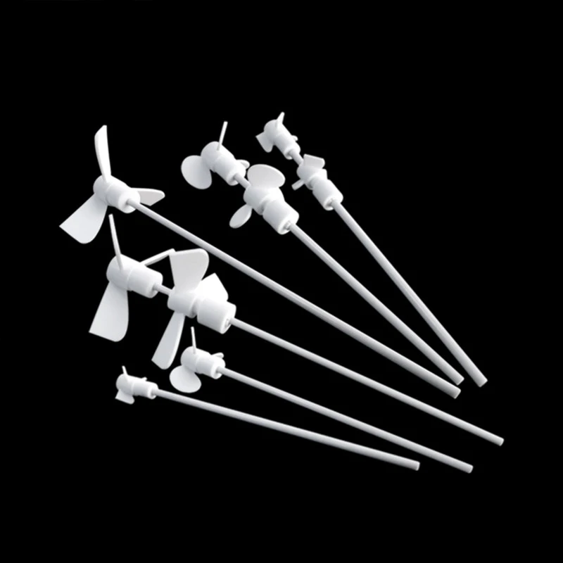 Testa di agitazione a tre foglie in politetrafluoroetilene Accessori Adatto per asta di miscelazione diametro 7/8/10 mm Resistente agli acidi e agli alcali