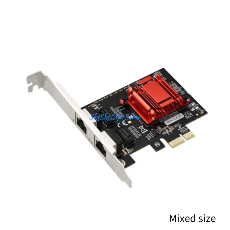 E65E PCI-E 듀얼 기가비트 서버 카드 PCI Express 이더넷 어댑터 1000Mbps