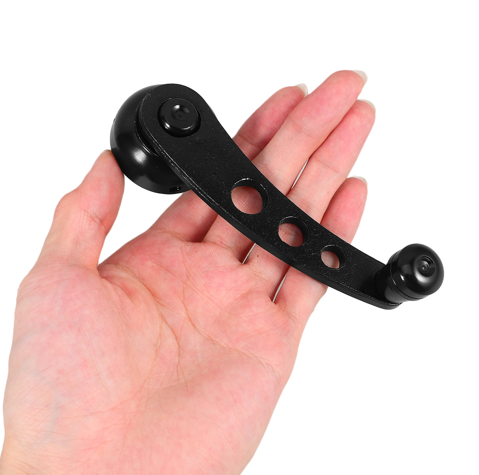 

1 set Manual Crank Handle Replacement Metal Car Window Winder Riser Door Opener Adjustable Universal Black Durable for Trucks