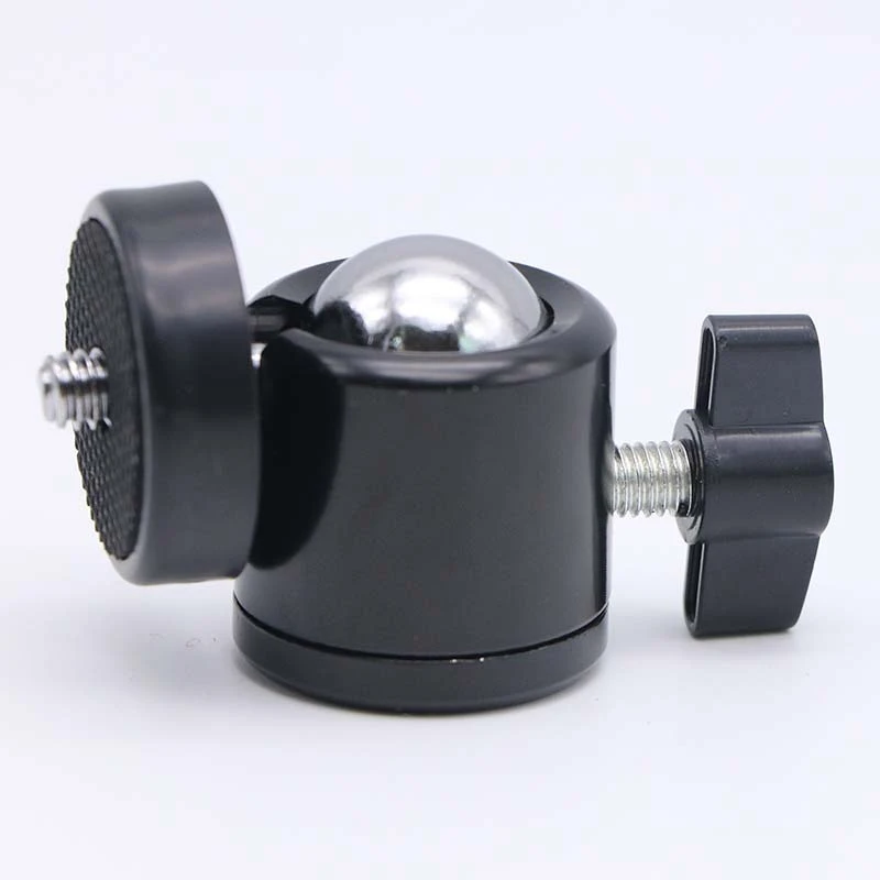 Universal Mini Metal Ball Head Adapter 360 Degree Adjustment 1/4