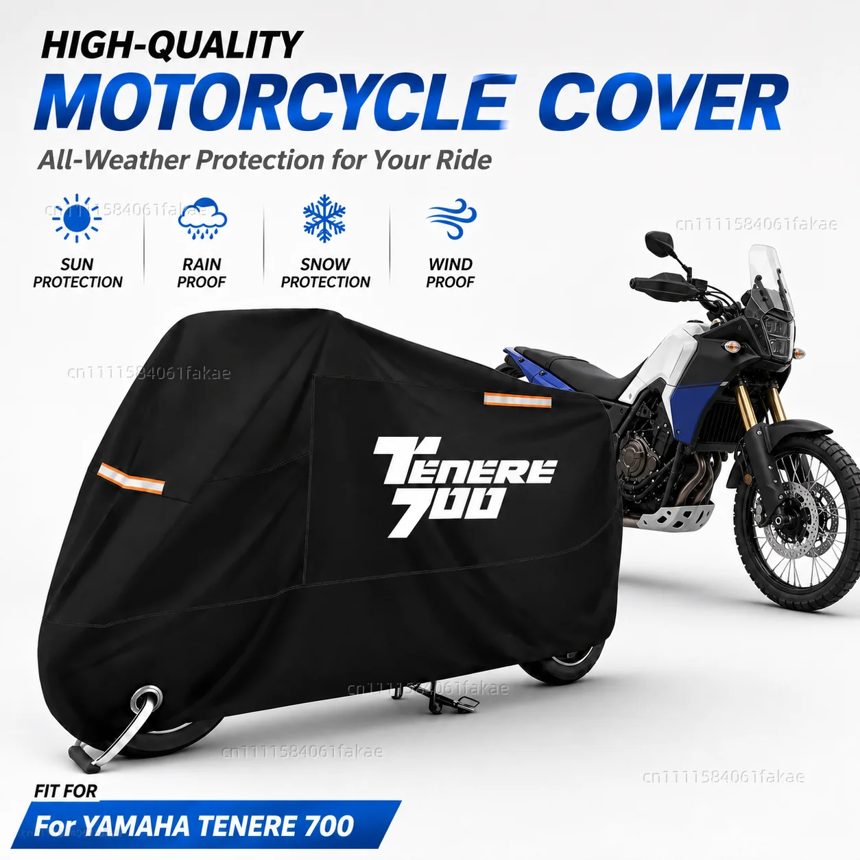 Motorcycle Cover Waterproof Outdoor All Season Dustproof UV Protective Moto Scooter Rain Cover For YAMAHA TENERE 700 Tenere700