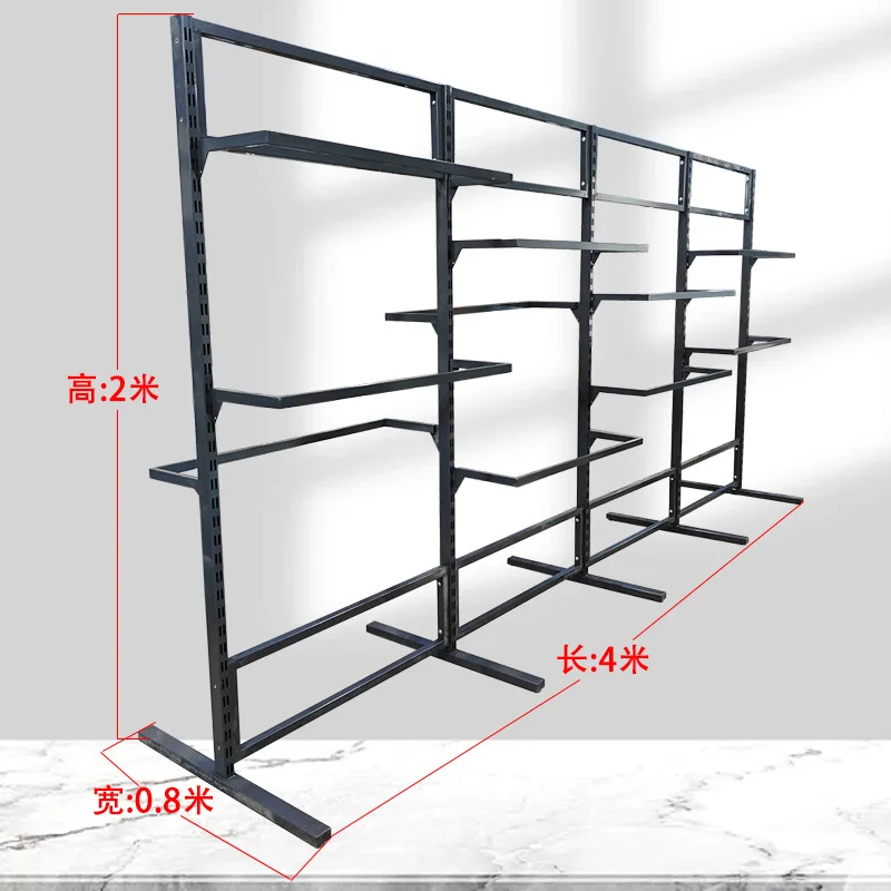 Custom. Custom-Made Clothes Display Stand Durable Floor-Type Coat Hanger Double-Sided Combination Zhongdao Display Rack Factory