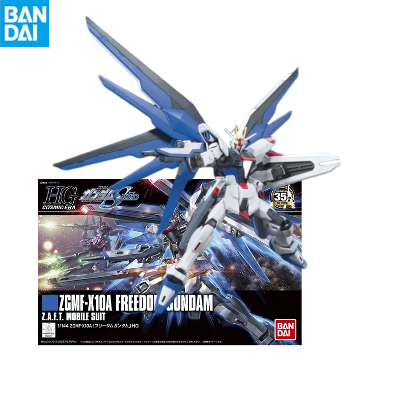 Bandai Gunpla Hgce 1/144 Zgmf-X10A СВОБОДА Gundam Сборная модель Высококачественный коллекционный робот наборы модели детский подарок