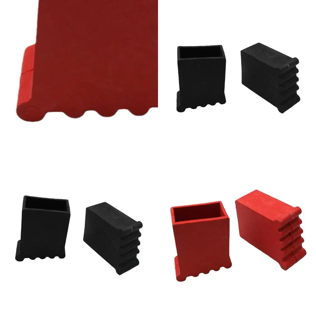  Step Ladder Foot Pads Nonslip Rubber Construction Quick Mount Design Universal Ladder Covers Security Bumpers