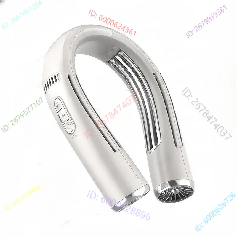 Outdoor Powerful Neck Air Conditioner Fan Semiconductor Refrigeration Neck Fan Charging Portable Small Fan