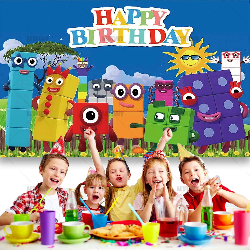 Blok Bangunan Angka Latar Bela - Kids Education Name ulasan dan harga