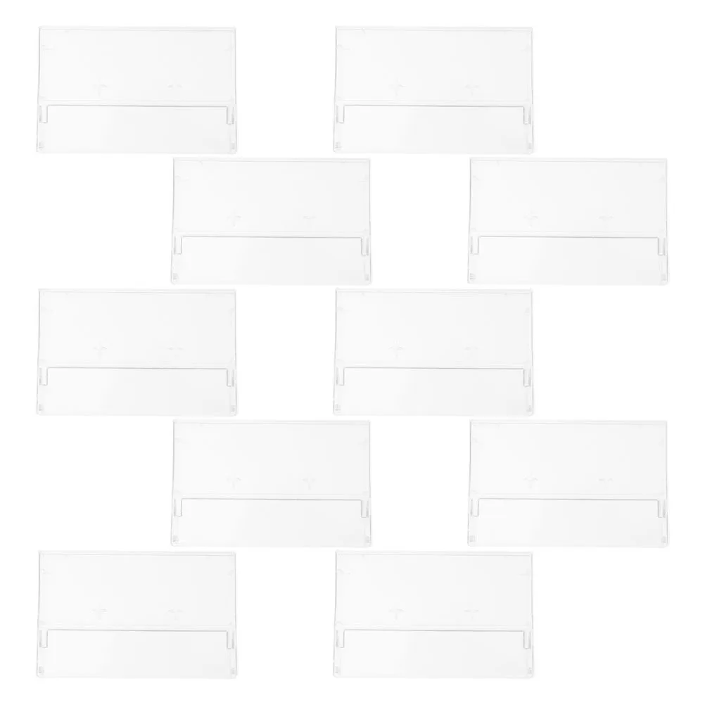 

10Pcs Cassette Storage Cases High Transparency Plastic Blank Audio Cassette Boxes for Efficient Tape Identification and Long