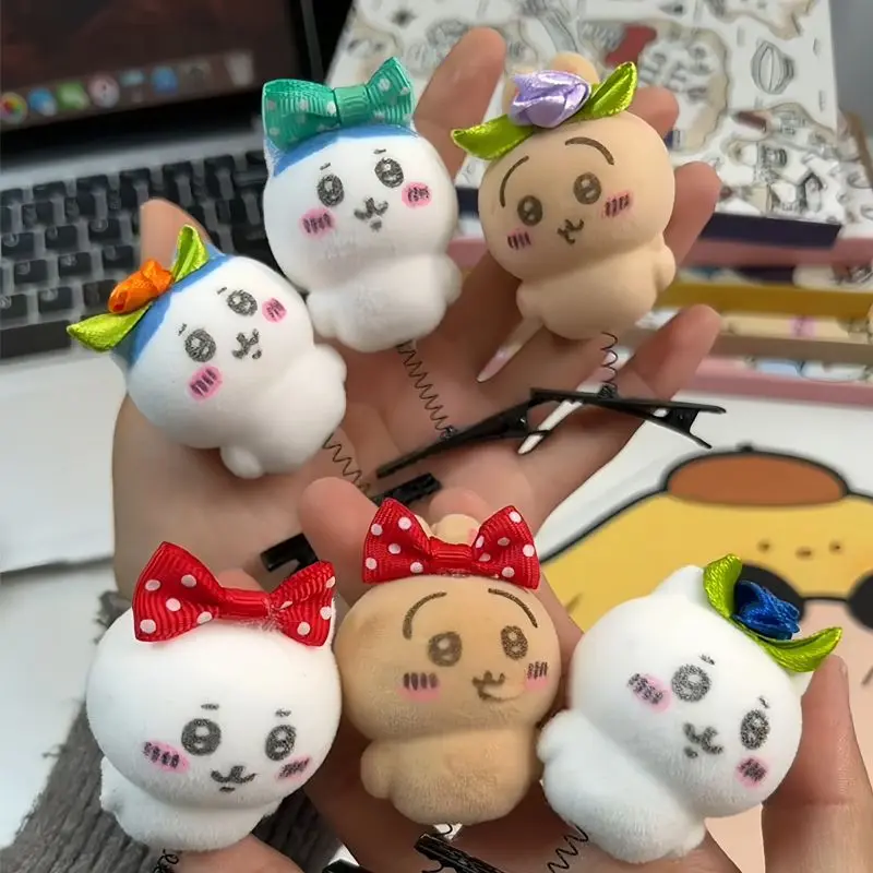 Cute Chiikawa Hair Clip Girl 2025 New Funny Hachiware Side Clip Haircao Sakya Fun Bangs Bb Chuck Nakrycie głowy Przyjaciel Prezent