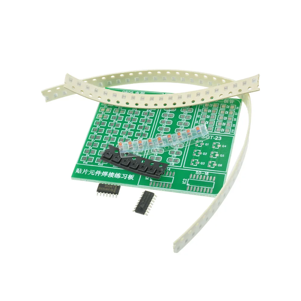 Bộ 1 Thành Phần Hàn Thực Hành Ban Hàn DIY Bộ Resitor Diode Bóng Bán Dẫn Bởi Bắt Đầu Học Điện Tử