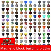 10-100pcs Magnetic Blocks-Build Mine Magnet World Set for Children Sensory Construction Toys for 2cm Building Block Toys Gifts