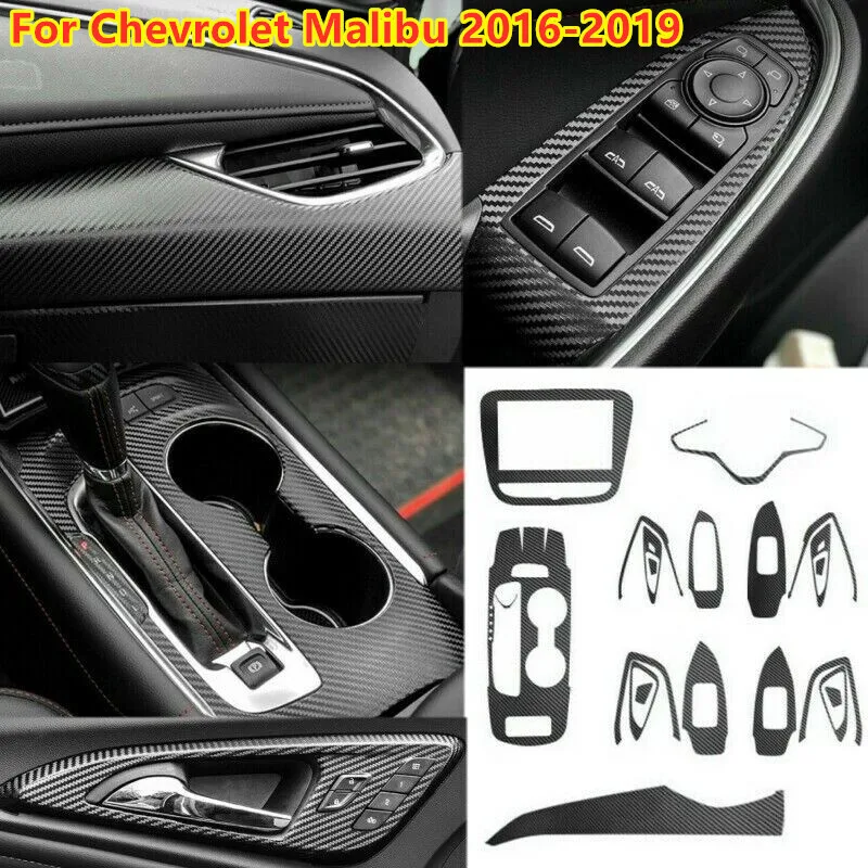 

Для Chevrolet Malibu 2016-2019 комплекты внутреннего декора из углеродного волокна, наклейка X21