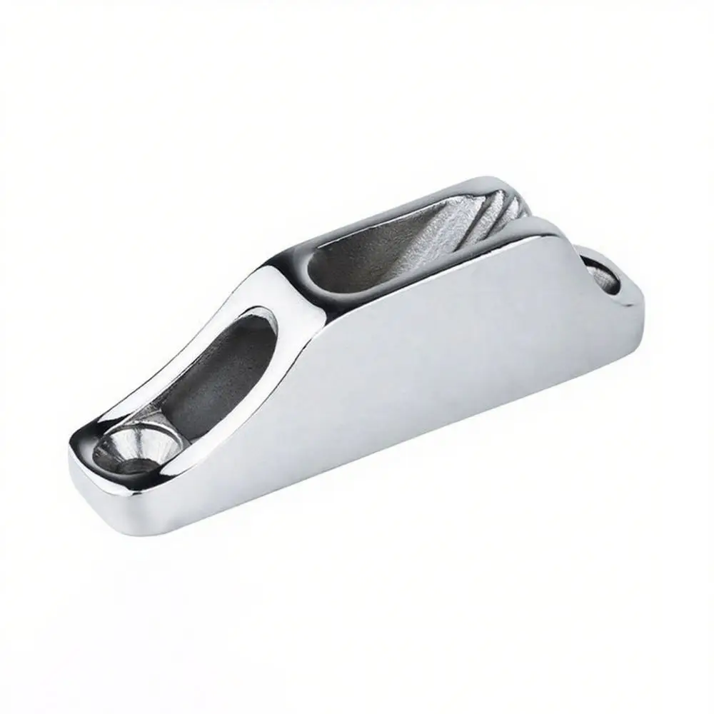 316 Stainless Steel Rope Cam Cleat Mirror Polish Durable Marine Stainless Steel Cleat Heavy Duty Boat Mooring Cleat Boat view 3