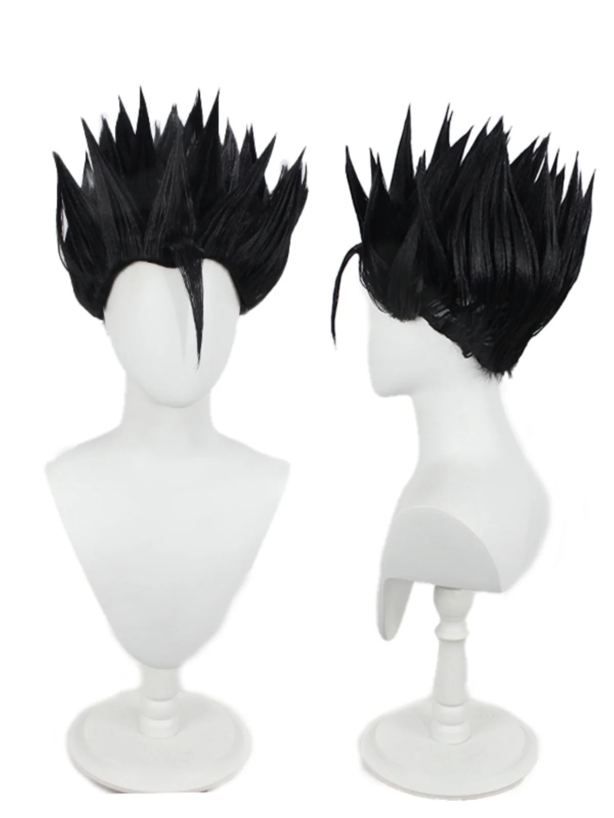 JP Anime Son Gohan Cosplay Costume Styled Hair Black Spiky Halloween Party Wig