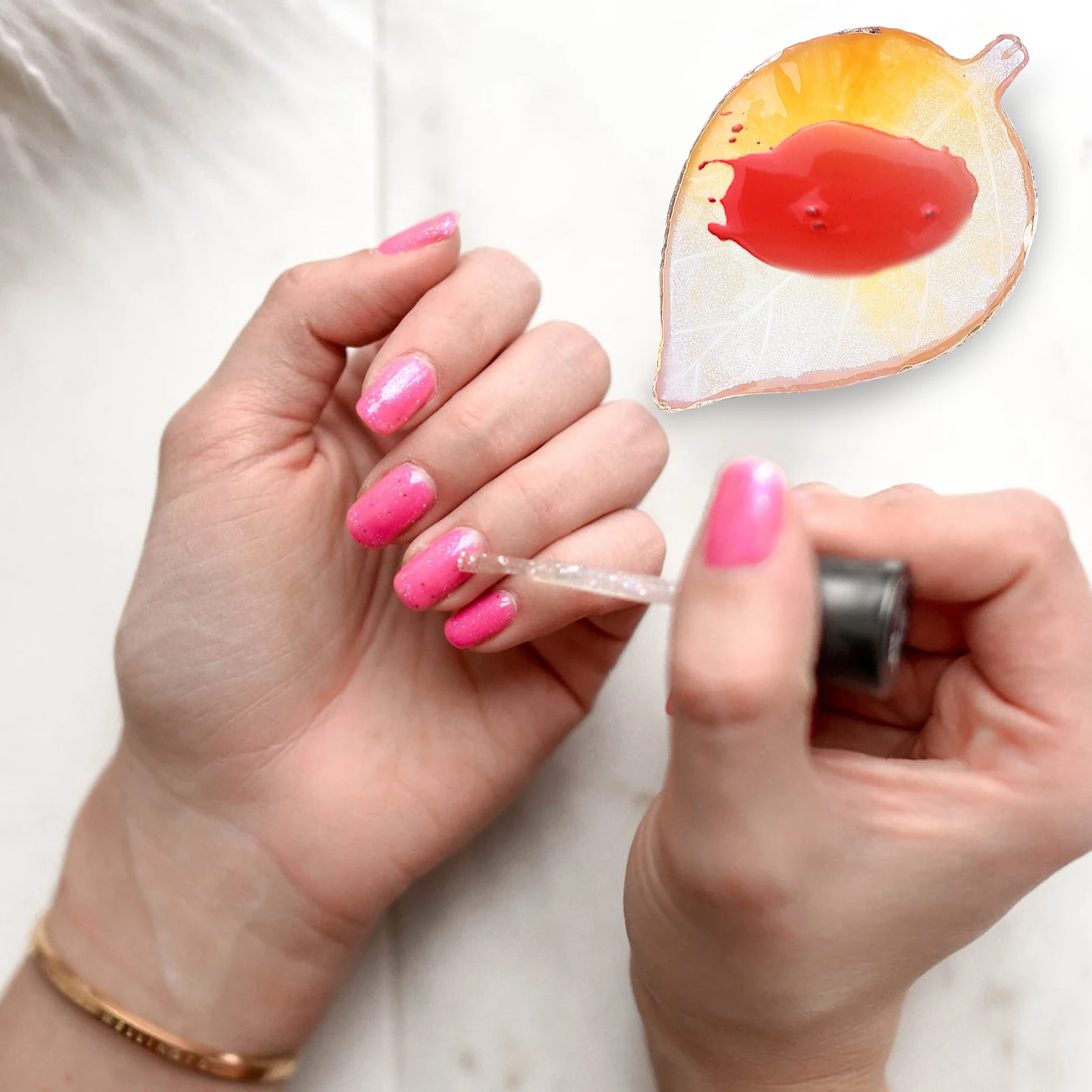 

3Pcs Nail Art Pallet Portable Lightweight Manicure Mixing Tray Color Mixing Plate Creative Nail Polish Display Board